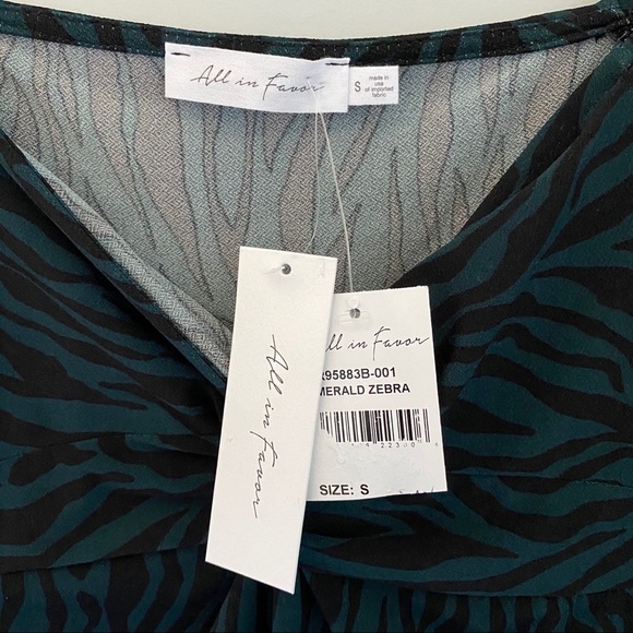 All in Favor Emerald Zebra Bodycon Mini Dress - Picture 10 of 16